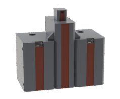 NBE RTB cascade 50 kW pelletreservoir 320 kilo